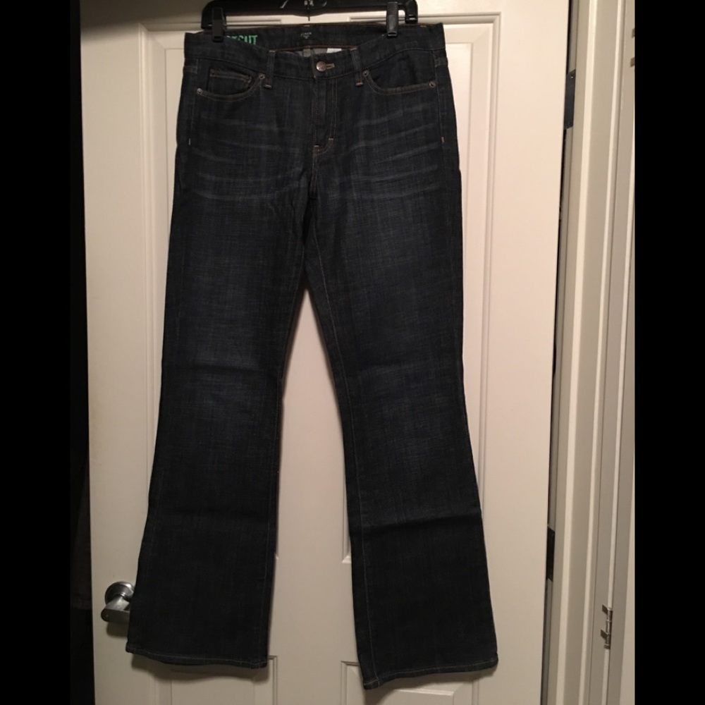 J Crew Stretch Bootcut Dark Wash Jeans 31 R